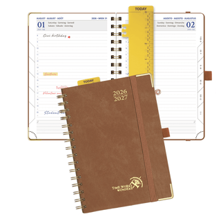 POPRUN 2026-2027 Academic Planner Brown