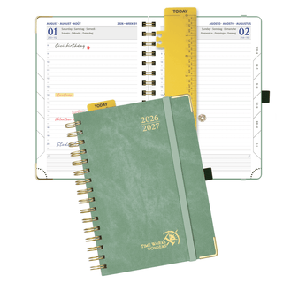 POPRUN 2026-2027 Academic Planner Midnight Green