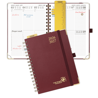 POPRUN 2026-2027 Academic Planner Burgundy
