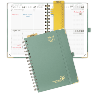 POPRUN 2026-2027 Academic Planner Midnight Green