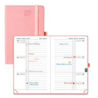 POPRUN 2026-2027 Academic Planner Soft Pink