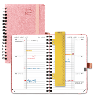 POPRUN 2026-2027 Academic Planner Soft Pink