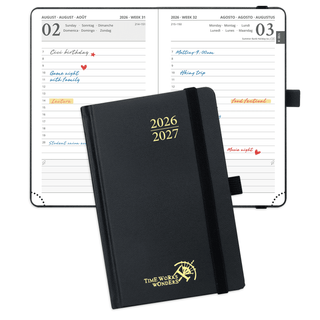 POPRUN 2026-2027 Academic Planner Black