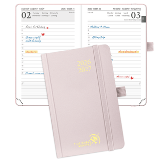 POPRUN 2026-2027 Academic Planner Light Pink