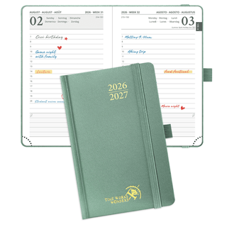 POPRUN 2026-2027 Academic Planner Midnight Green