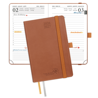 POPRUN 2026-2027 Academic Planner Brown