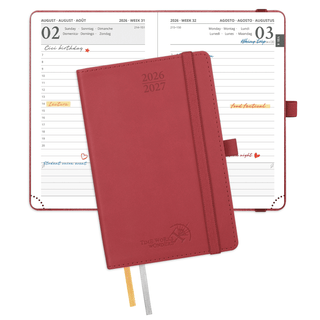 POPRUN 2026-2027 Academic Planner Burgundy