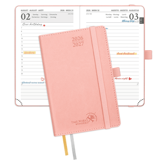 POPRUN 2026-2027 Academic Planner Pink