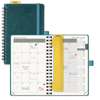 POPRUN 2026-2027 Academic Planner Petrol Green