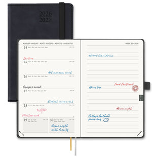 POPRUN 2026-2027 Academic Planner Black