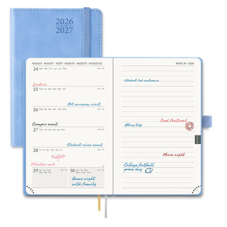POPRUN 2026-2027 Academic Planner Cerulean Blue