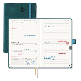 POPRUN 2026-2027 Academic Planner Petrol Green